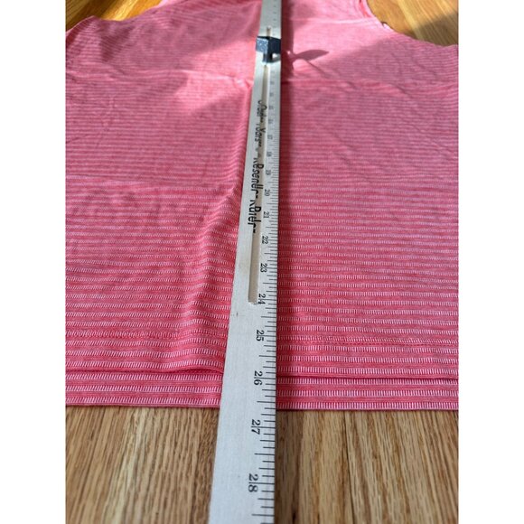 Athletic Works Sleeveless Orange Striped Tank Top XL Womens Lightweight Casual W - Picture 7 of 9